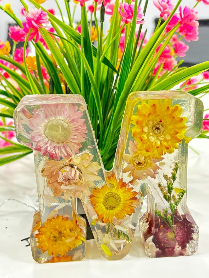 🎁Handgemaakte Bloemenharsletters LED