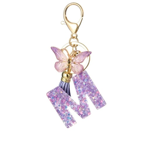 Vlinderletter Sleutelhanger, Levendig, Duurzaam En Lichtgewicht Cadeau