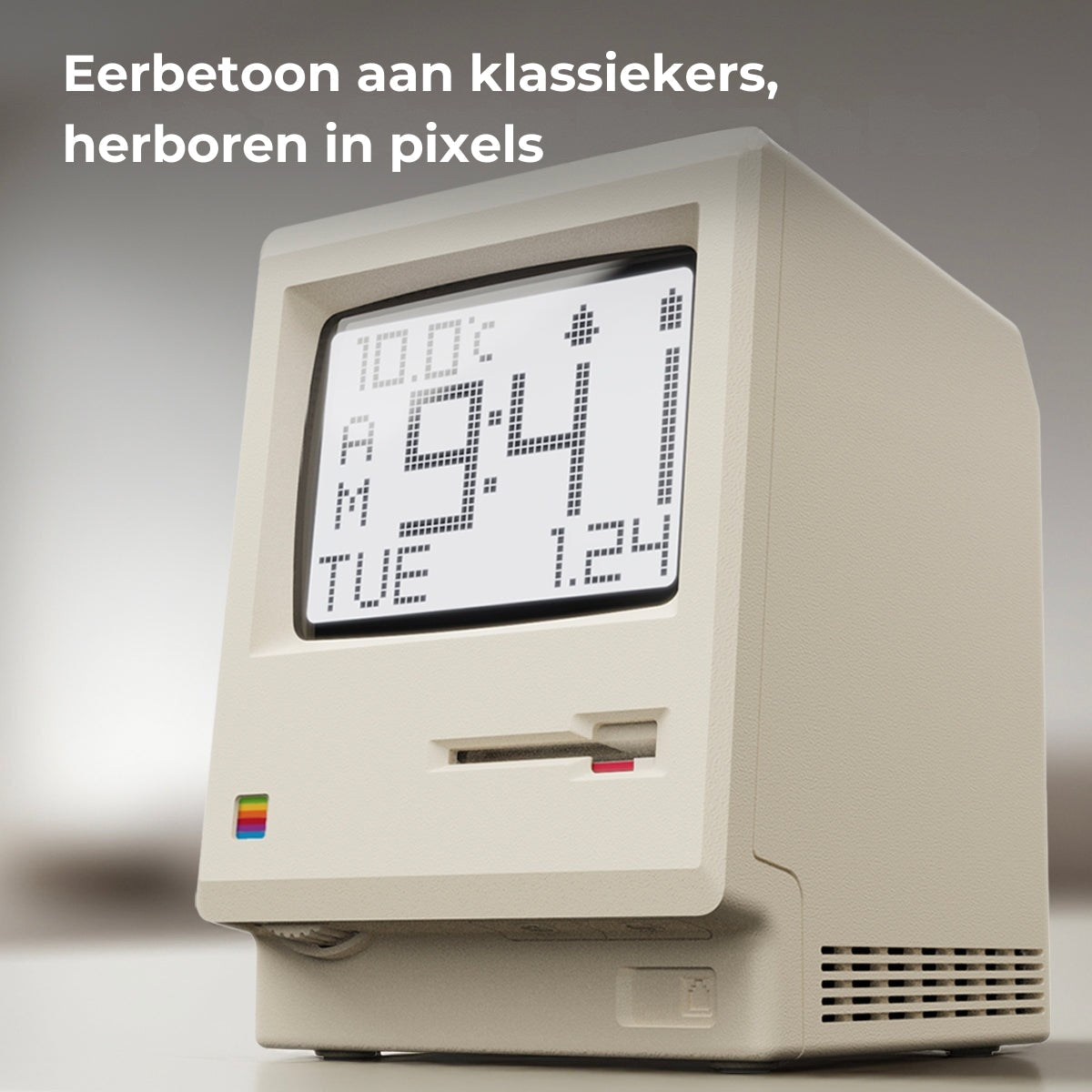 Retro Maclock Mini Mac Klok