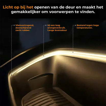 Dynamisch vloeiende kofferbakverlichtingsstrip