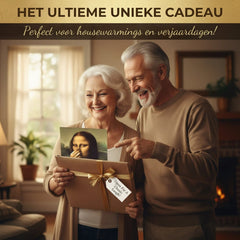 Mona Lisa Neushoudende Canvas Kunst（Exclusief Frame)