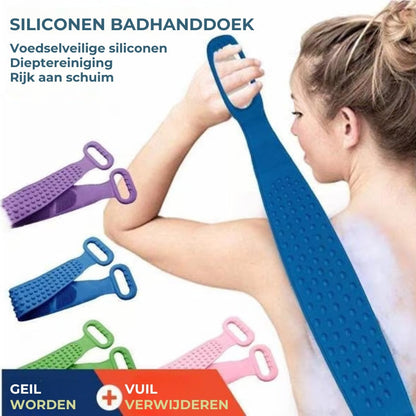 Siliconen Rugscrubber