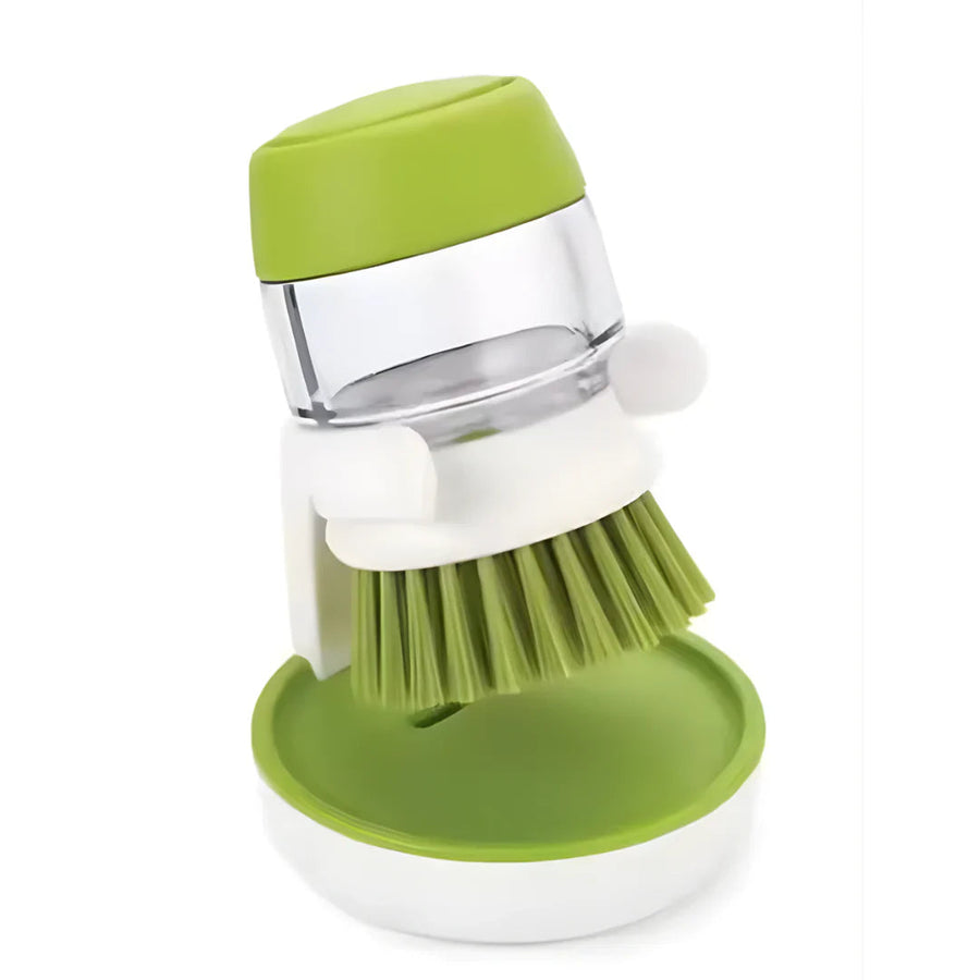 Globetrek° Afwasborstel 1+1 GRATIS: Met Ingebouwde Zeepdispenser voor Sneller Afwassen