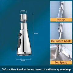 360° Draaibare Keukenkraan Verlengstuk