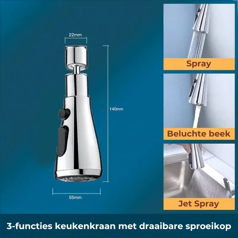 360° Draaibare Keukenkraan Verlengstuk