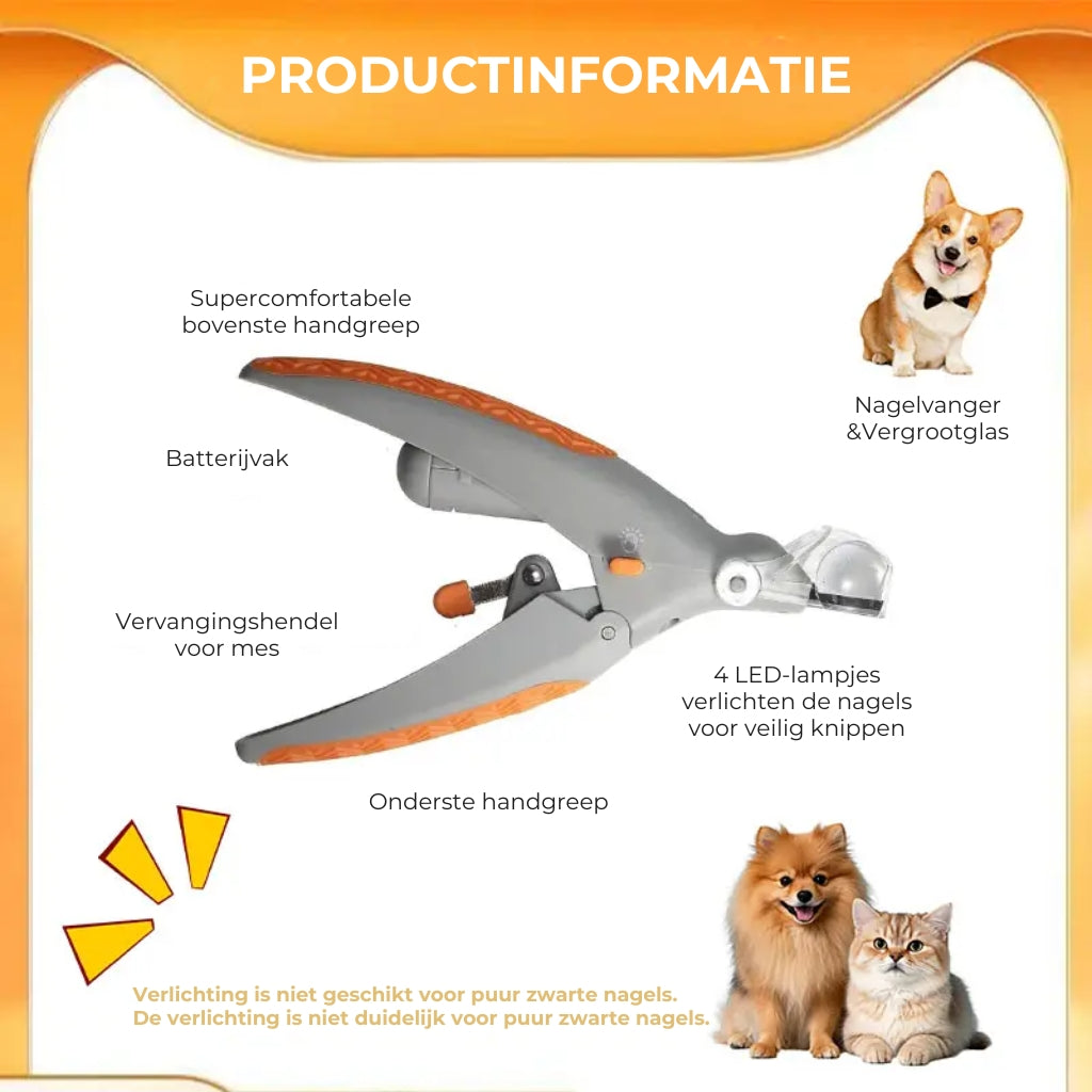 Huisdieren LED Nagelknipper