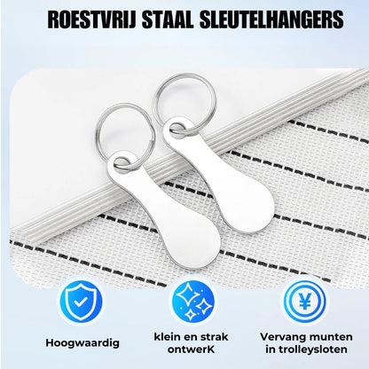 Winkelwagen-Token Sleutelhanger