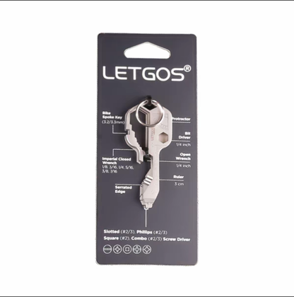 LETGOS 14-in-1 multitool voor aan je sleutelbos