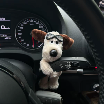 Handgemaakt hondje als auto- en woondecoratie