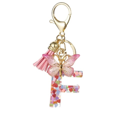 Vlinderletter Sleutelhanger, Levendig, Duurzaam En Lichtgewicht Cadeau
