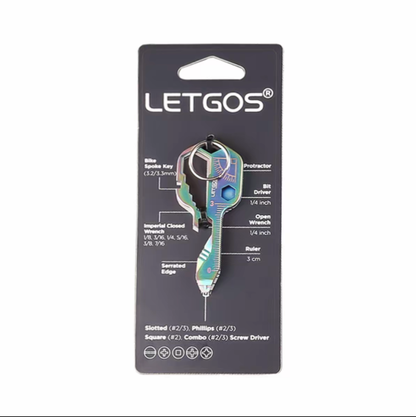 LETGOS 14-in-1 multitool voor aan je sleutelbos