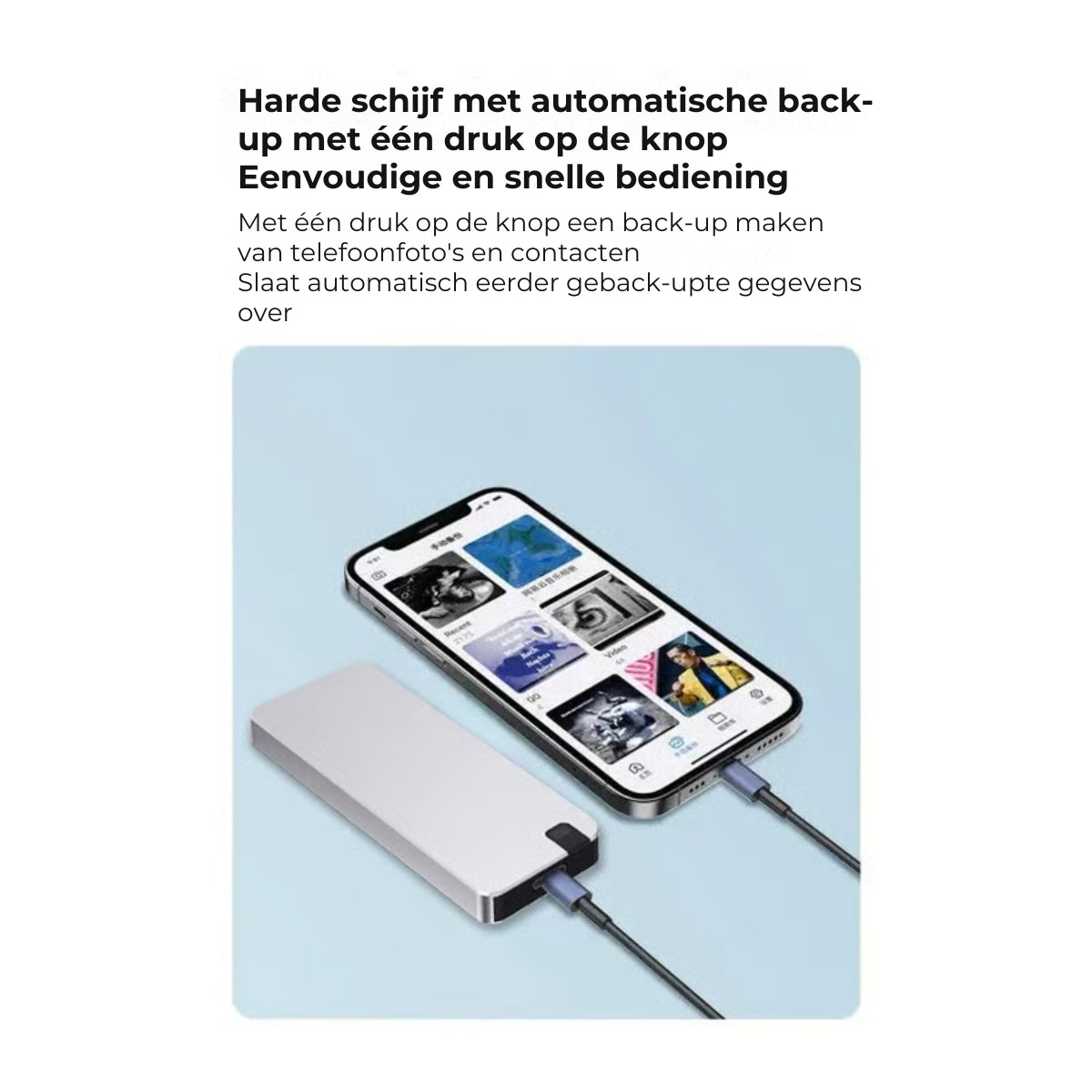 Externe opslag met hoge snelheid via USB 3.0