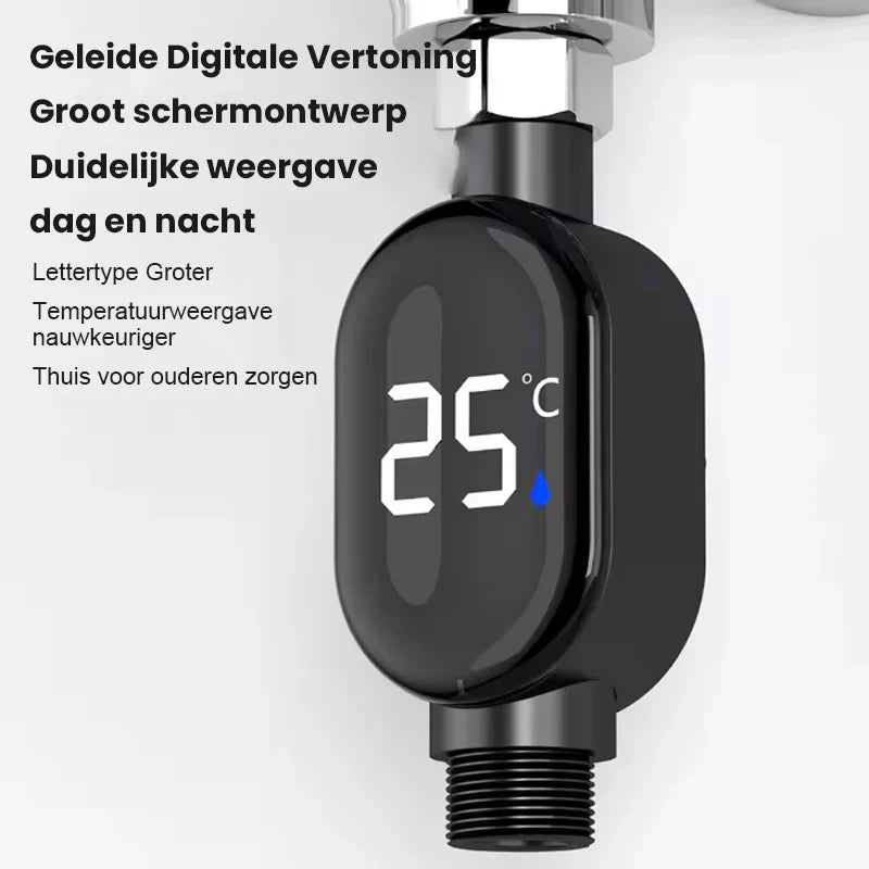 💧Douche thermometer🌡️Geen giswerk meer - Instant Temp!🚿