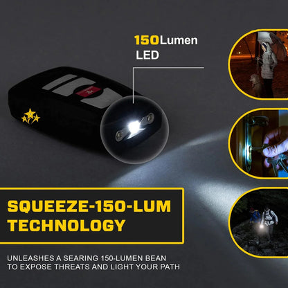 🔥 Jouw 3-in-1 Security Tool met Zaklamp, Alarm en Zelfverdediging