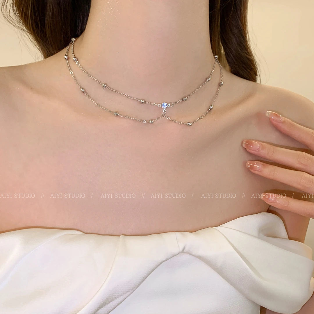 Sexy Gouden Body Chain - Lichaamsketting met Kristallen & Pareltjes