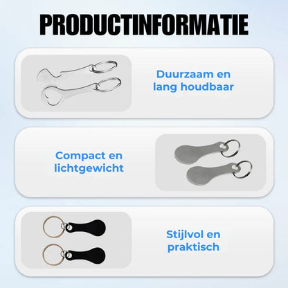 Winkelwagen-Token Sleutelhanger