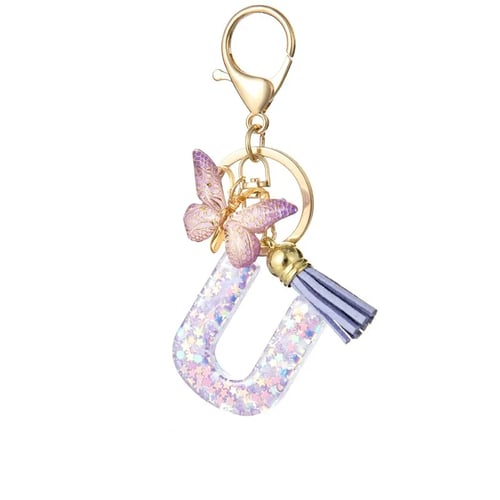 Vlinderletter Sleutelhanger, Levendig, Duurzaam En Lichtgewicht Cadeau