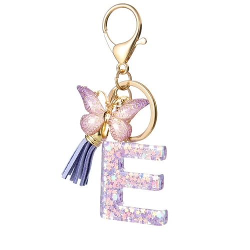 Vlinderletter Sleutelhanger, Levendig, Duurzaam En Lichtgewicht Cadeau