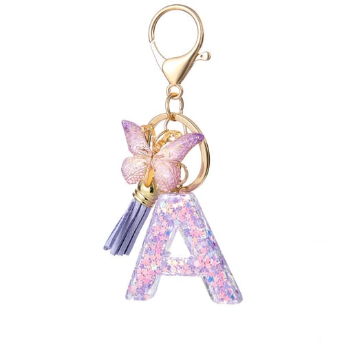 Vlinderletter Sleutelhanger, Levendig, Duurzaam En Lichtgewicht Cadeau