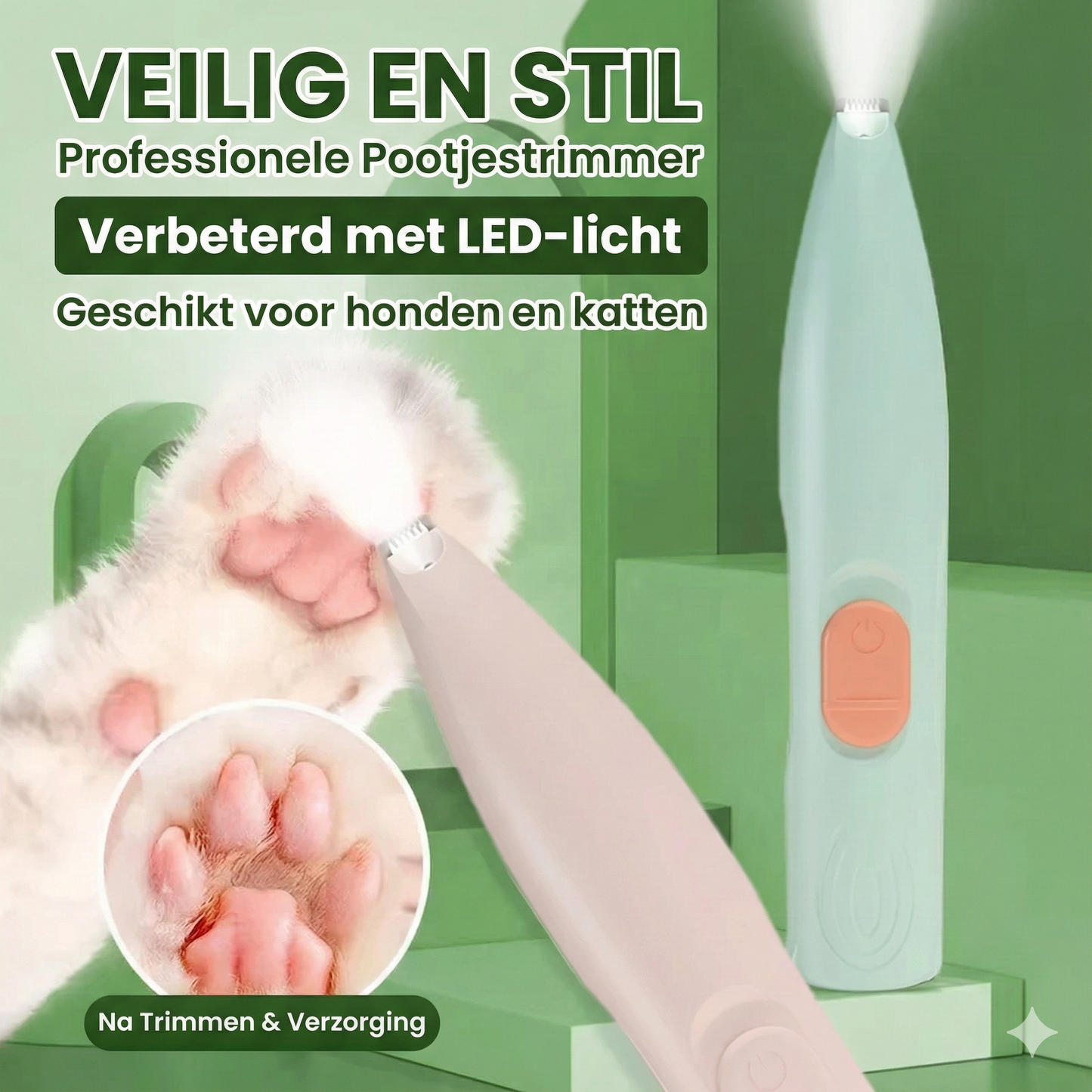 Stille Potentrimmer voor Hond & Kat - Veilig & Elektrisch