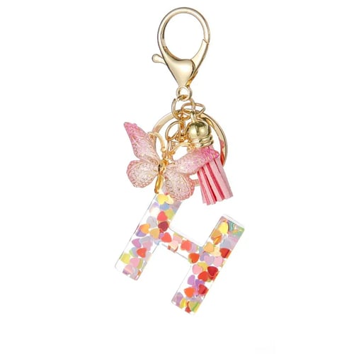 Vlinderletter Sleutelhanger, Levendig, Duurzaam En Lichtgewicht Cadeau
