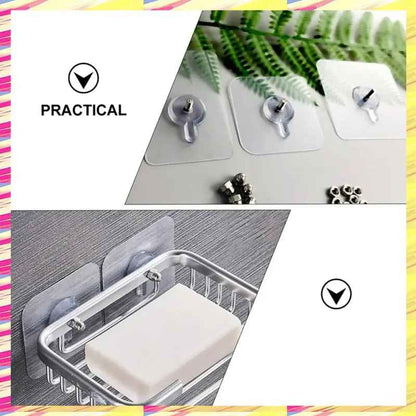 GlideHold® TransparentHook: Extra Sterke Transparante Muurhaak - Zonder Boren