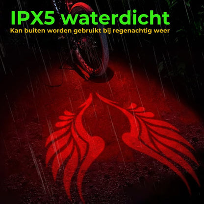 Fietsachterlicht - Vleugelprojectie