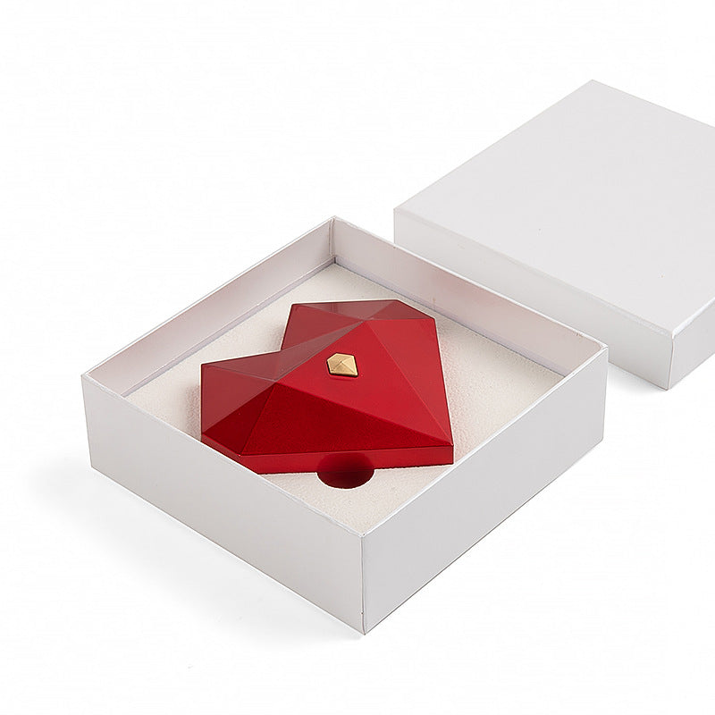 Magische 'Verrassing' Ringdoos - Automatisch Openend met 3D Hart Design - Voor Huwelijksaanzoek