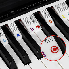 KeyboardLabel – Verwijderbare Siliconen Notenstroken voor Piano & Keyboard