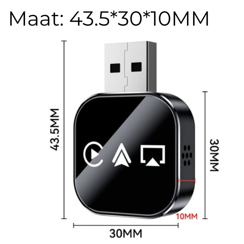 Draadloze Carplay Adapter V3 - Schermweergave