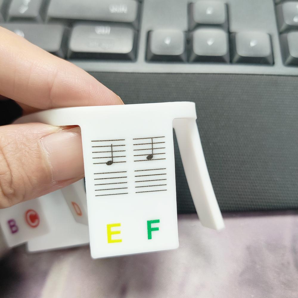 KeyboardLabel – Verwijderbare Siliconen Notenstroken voor Piano & Keyboard