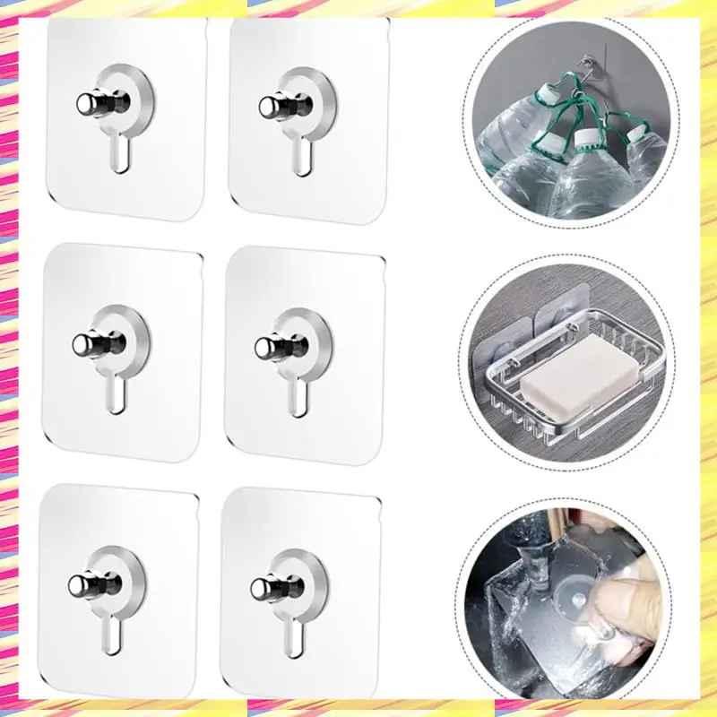 GlideHold® TransparentHook: Extra Sterke Transparante Muurhaak - Zonder Boren