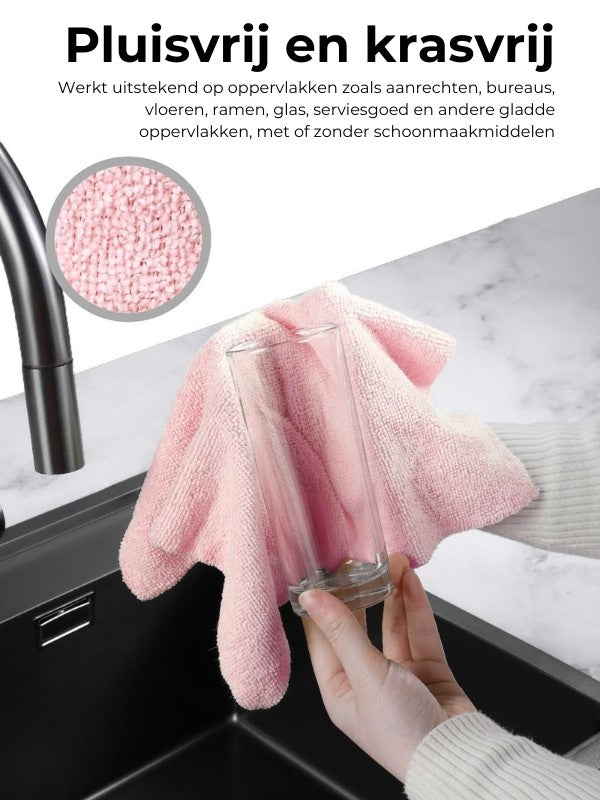 ♻️ Herbruikbare Microvezel Handdoeken op Rol (20st)