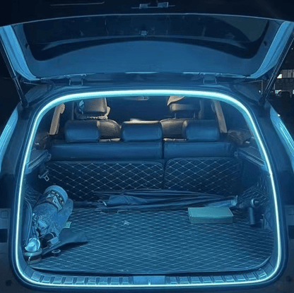 Dynamisch vloeiende kofferbakverlichtingsstrip