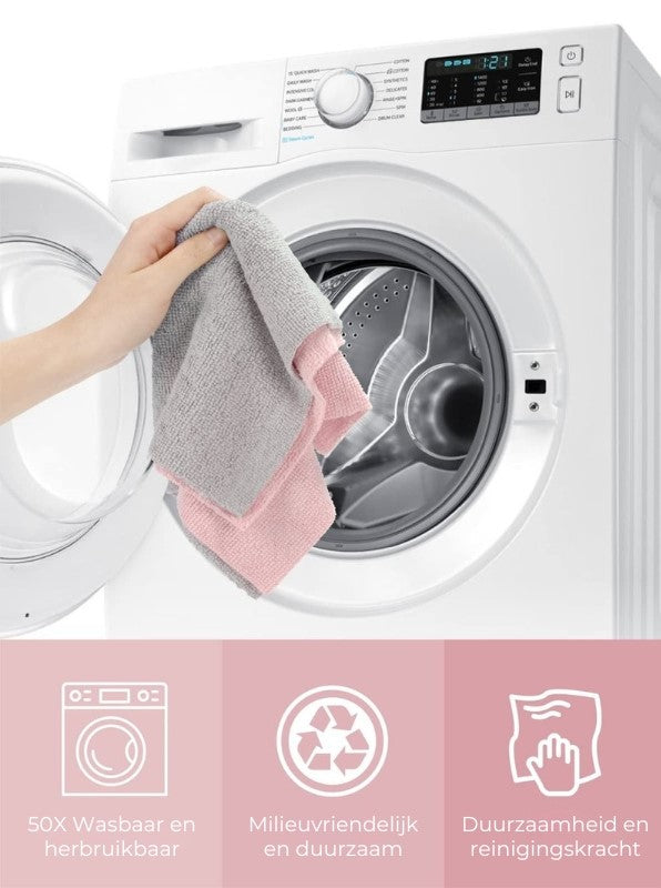 ♻️ Herbruikbare Microvezel Handdoeken op Rol (20st)