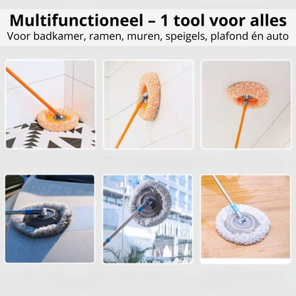 TopClean360™ Mop - Tot aan het plafond, in elke hoek