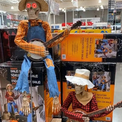 Grappige Geanimeerde Duellerende Banjo-skeletten