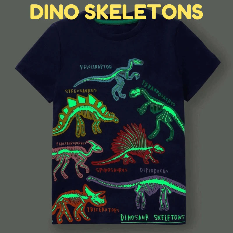 Icone™ DinoShirt: Lichtgevend Dinosaurus T-shirt voor Kinderen