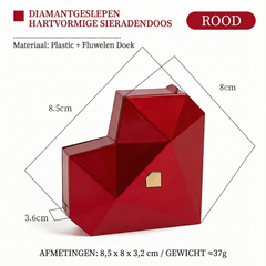 Magische 'Verrassing' Ringdoos - Automatisch Openend met 3D Hart Design - Voor Huwelijksaanzoek