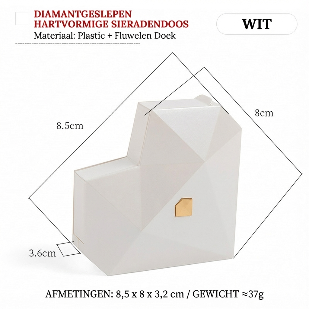 Magische 'Verrassing' Ringdoos - Automatisch Openend met 3D Hart Design - Voor Huwelijksaanzoek