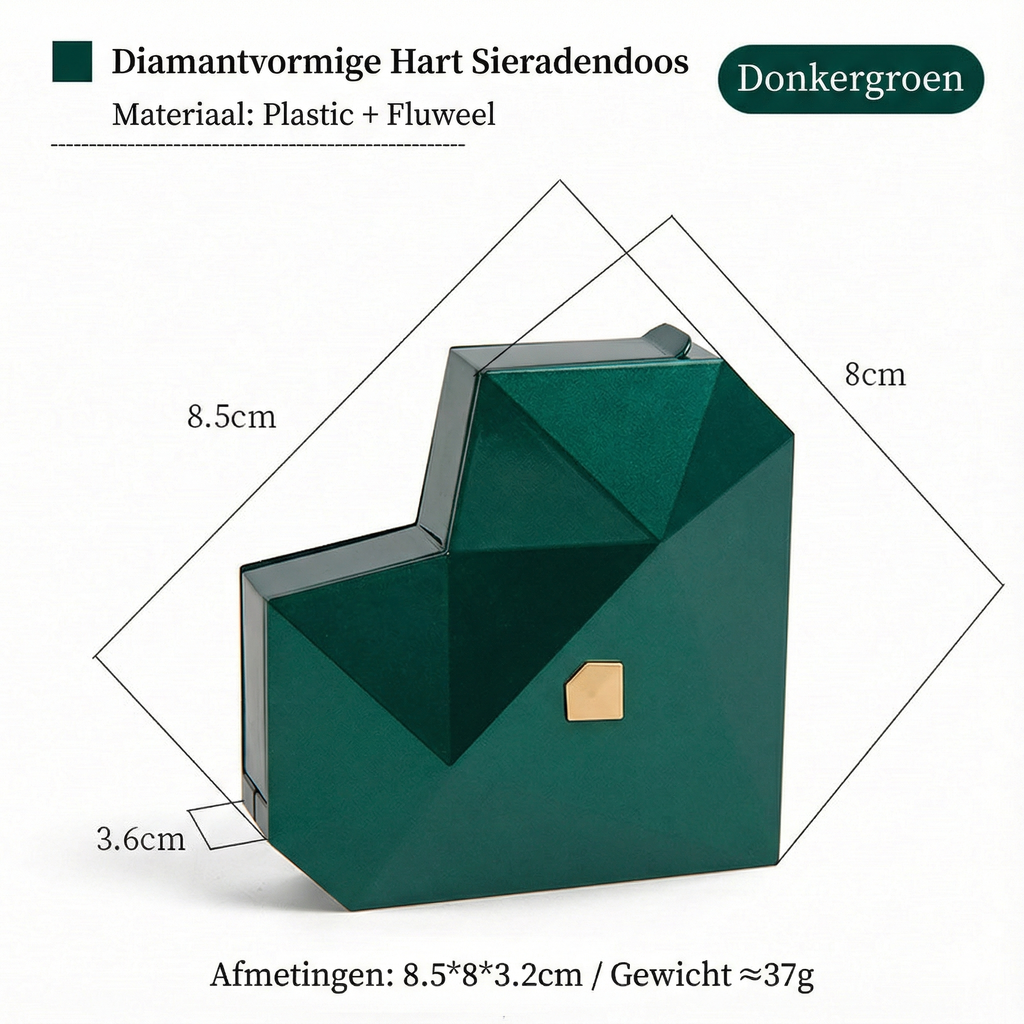 Magische 'Verrassing' Ringdoos - Automatisch Openend met 3D Hart Design - Voor Huwelijksaanzoek