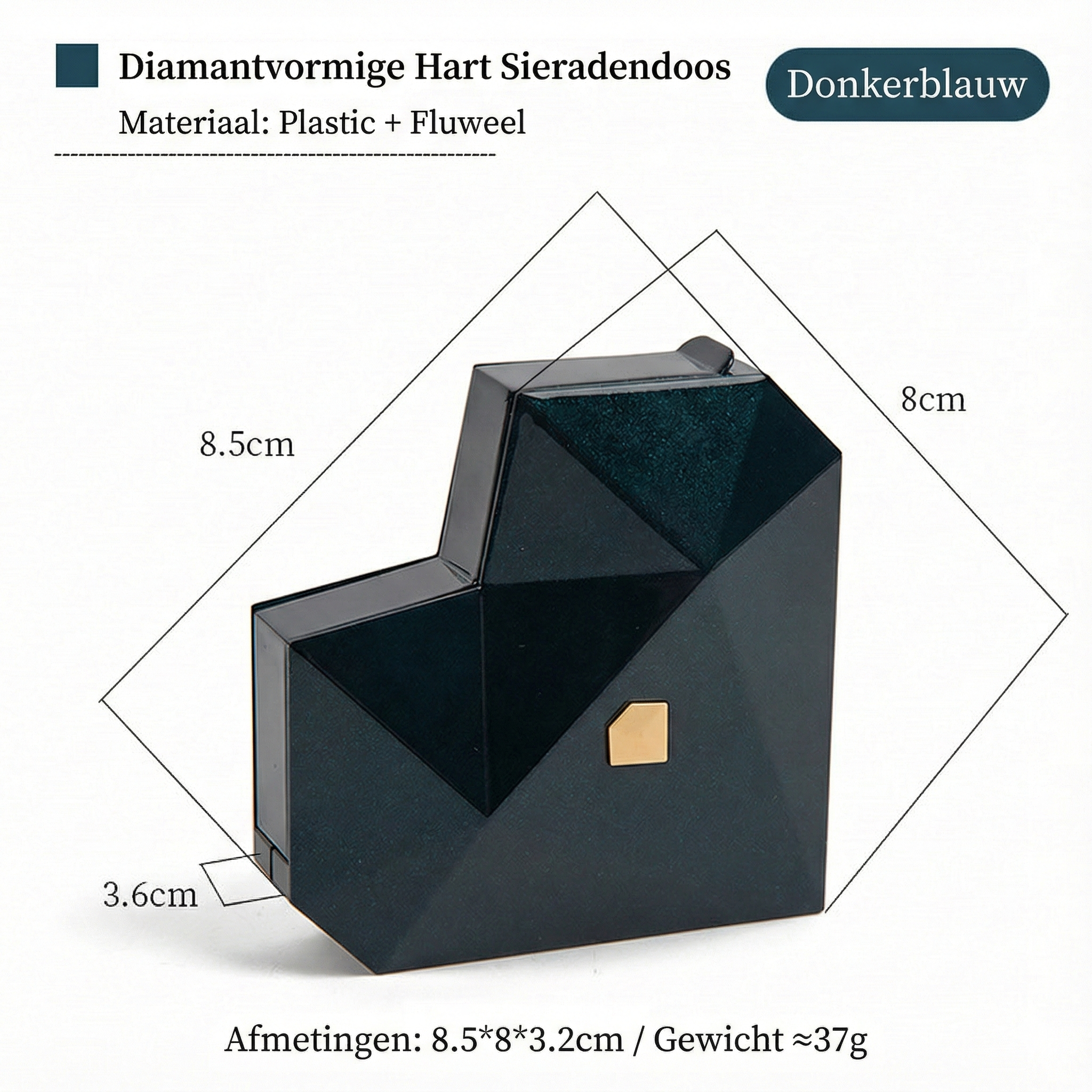 Magische 'Verrassing' Ringdoos - Automatisch Openend met 3D Hart Design - Voor Huwelijksaanzoek
