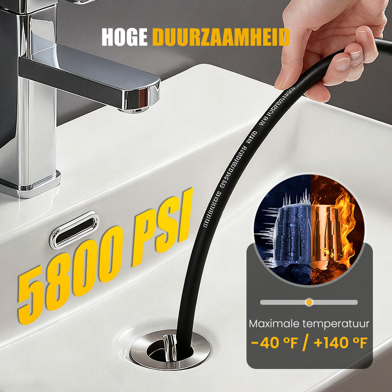 🔥Hot Sale 50% KORTING🔥5800PSI rioolreinigingsset voor hogedrukreinige