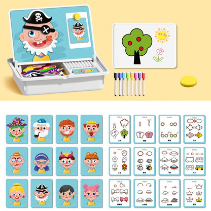 Magnetische puzzels Face Dress Up Reisspel Dubbelzijdig Educatief leerspeelgoed voor kleuter