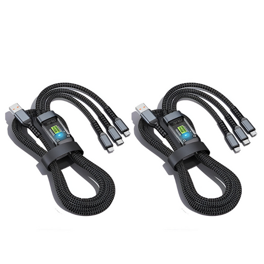 ChargingCable 1+1 GRATIS: 100W Universele 3-In-1 Snellaadkabel