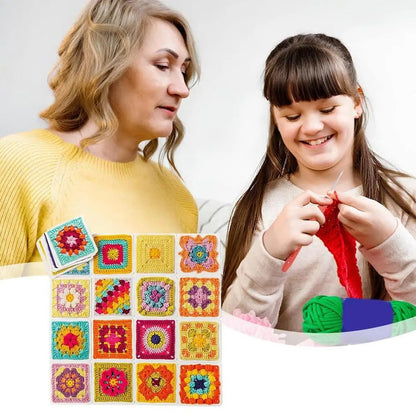 CrochetCards: Gids voor Haakvierkantjes - Complete Kaartenset voor Haken