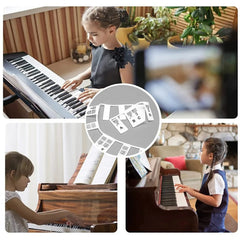 KeyboardLabel – Verwijderbare Siliconen Notenstroken voor Piano & Keyboard