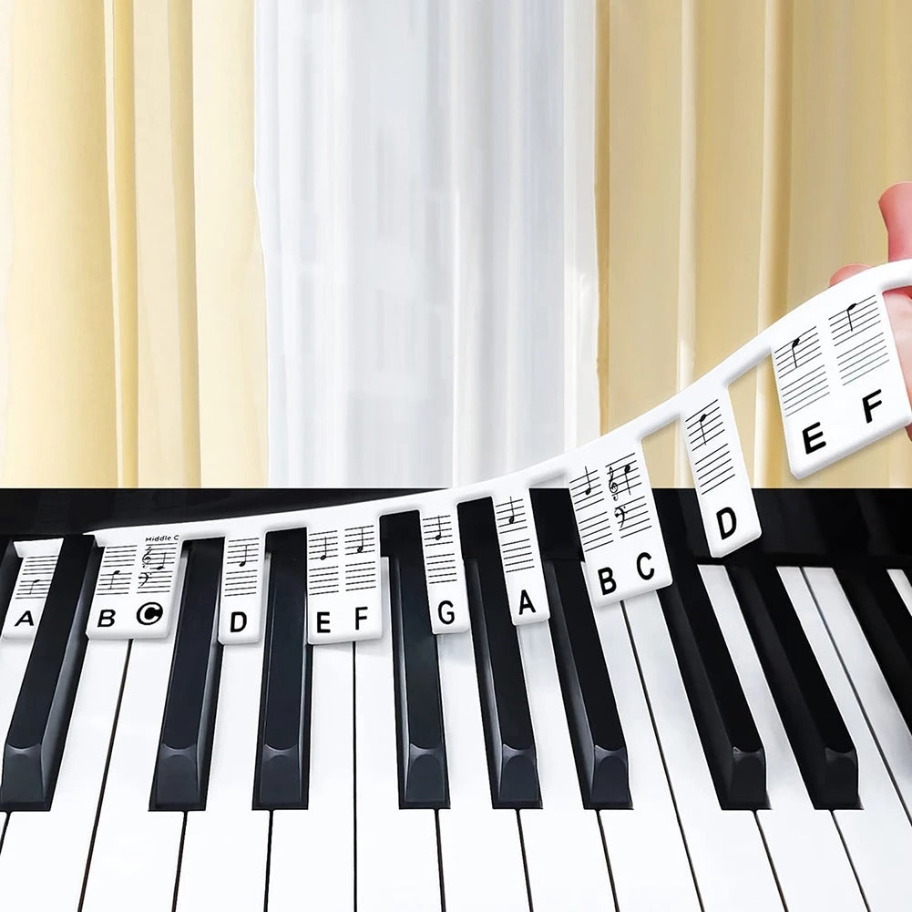 KeyboardLabel – Verwijderbare Siliconen Notenstroken voor Piano & Keyboard