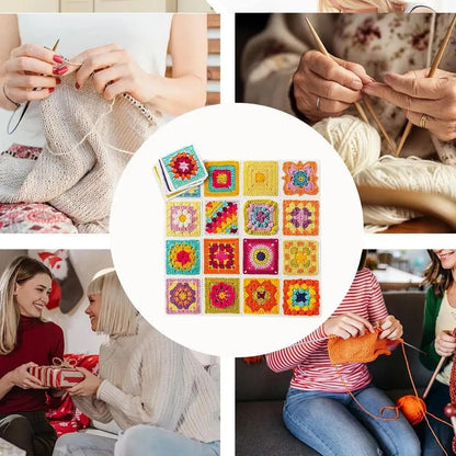 CrochetCards: Gids voor Haakvierkantjes - Complete Kaartenset voor Haken