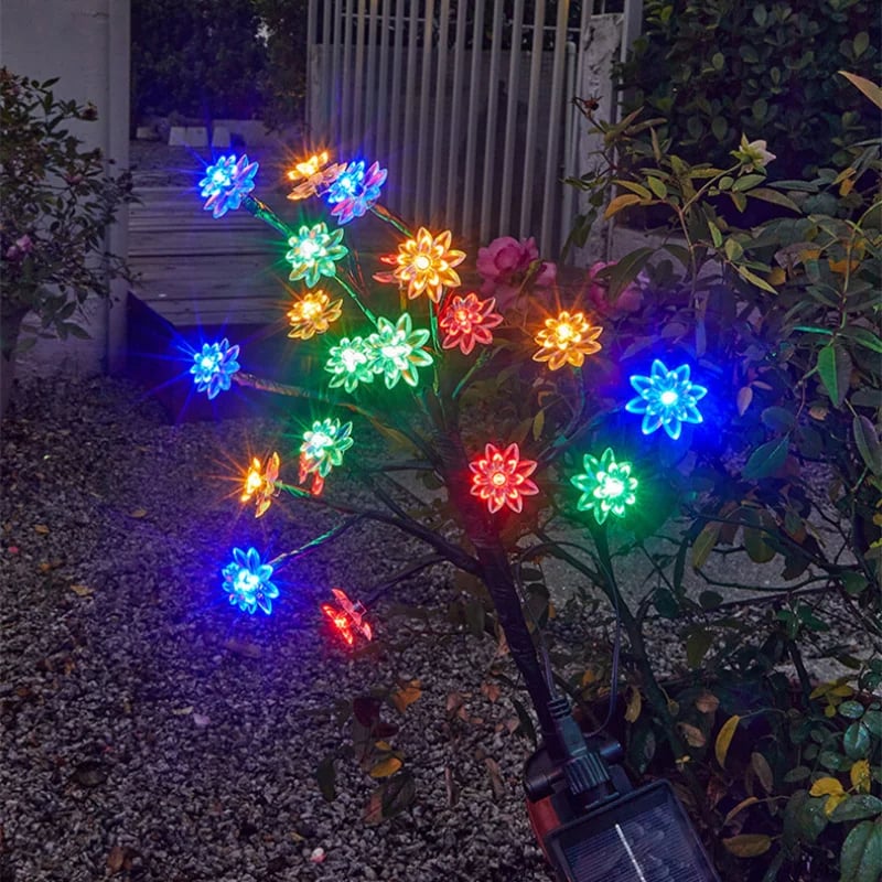Zonne-Energie Kersenbloemen Tuinlamp